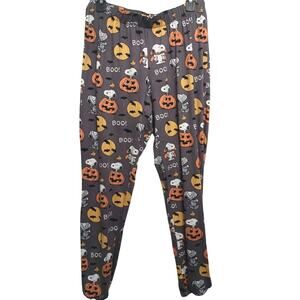 Snoopy Peanuts Nite Nite Munki Munki  Comfy grey casual pants. Halloween festive
